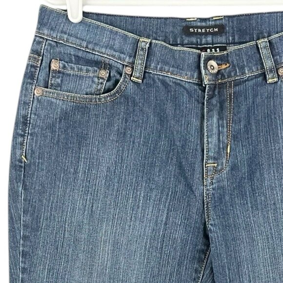 Axcess Women's Blue Denim Jeans Size 10 Boot Cut Mid Rise Stretch - Picture 13 of 13